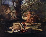 Nicolas Poussin echo och narcissus Germany oil painting artist